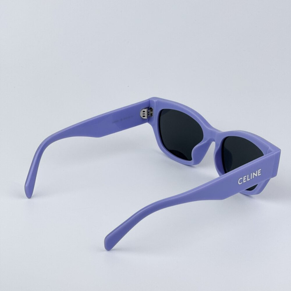 Celine CL40197U 78A MONOCHROMS BRAND NEW Sunglasses Lilac Smoke Unisex Cat Eye - Picture 6 of 10